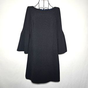 Laundry shelli segal black shift bell sleeve dress size 0